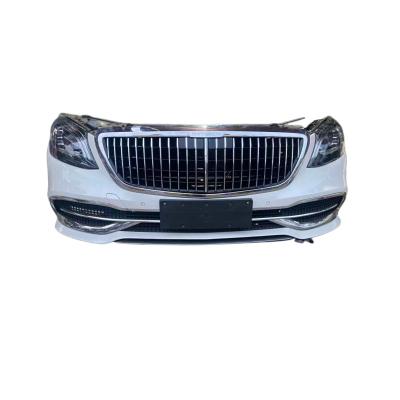 China ABS Car Bumpers For Benz W222 222 S -Class Upgrade S63 S65 AMG Body kit Bumper Grille Diffuser Pipes Headlights Taillights for sale