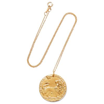 China 38cm Environmental Friendly 18K Gold Plated Hot Selling High Quality Old Coin Necklace For Women for sale