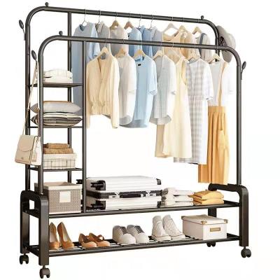 China Bathroom Freestanding Installation Of Clothes Rack And Clothes Drying Rack On Outdoor Balcony for sale