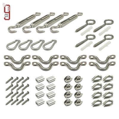 China Contemporary Indoor 304 Stainless Steel Cable Railing Kit For Wood Posts for sale