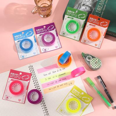 China Memo Pad Custom Transparent Clear Sticky Notes On Washi Tape Memo Pad See Through Sticky Colored Notes Message Reminder for sale