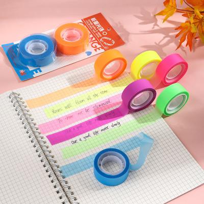 China Memo Pad Set Transparent Clear Sticky Notes On Washi Tape Memo Pad See Through Auto-Stick Custom Colored Notes Message Reminder for sale