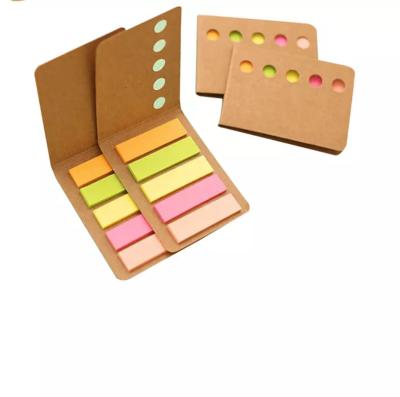 China Korean Label Self Adhesive Hot Selling Kraft Paper Padding Stationary Retro Page Adhesive Sticky Notes Set for sale