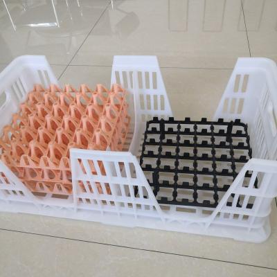 China Plastic Egg Transport Crates 3*3 Recyclable Egg Trays for sale