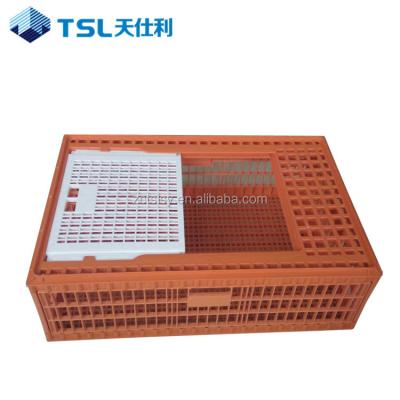 China Easily Assembled Hot Selling Durable Plastic Chicken Cages Or Plastic Chicken Transport Crate for sale