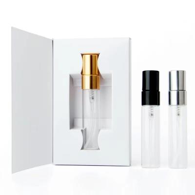 China Recyclable 3 ML 5 ML 10 ML Perfume Bottle Gift Box for High-end luxury round perfume sample for sale