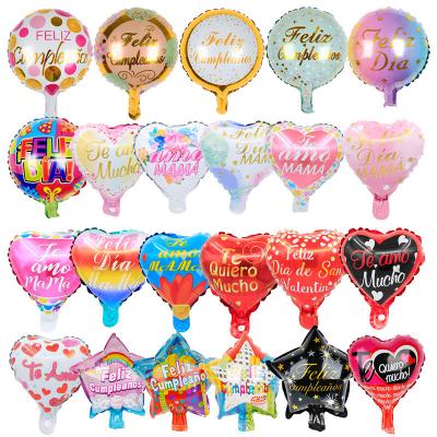 China Advertising Toy/Gift Toy/New 2023 Promotional Happy Decorations Mylar Mini Foil Mothers Day Balloon Helium Printed Toy/Party Products Party Decorations With 10inch Around Heart Shaped for sale