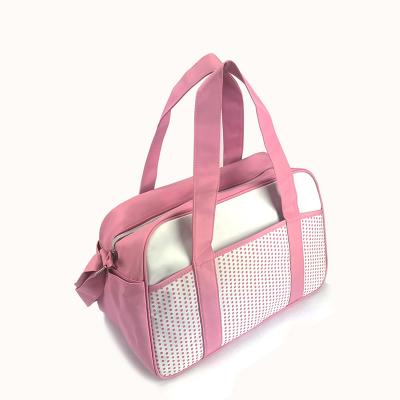 China Wholesale Mummy Bag Water Resistant Women Baby Diaper Bag Roomy Diaper Mummy Tote Bag With Long Shoulder Strap for sale