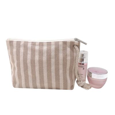 China NATIONAL Wholesale Ladies Toiletry Bag Cosmetic Pouch Makeup Bags Natural Material for sale