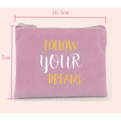 China NATIONAL Custom Printed Velvet Bag Storage Pouch Makeup Cosmetic Bag for sale