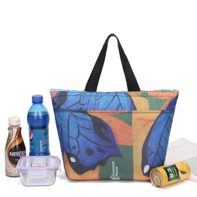 China Picnic Time Wholesales Lunch Cooler Picnic Cooler Insulated Bag Printed Packaging Bag For Food And Drinks for sale