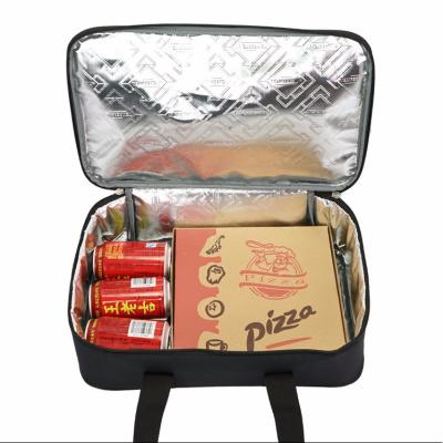 China Custom Logo Insulated Portable Pizza Warmer Bag Insulated Thermal Food Cooler Lunch Bag for sale