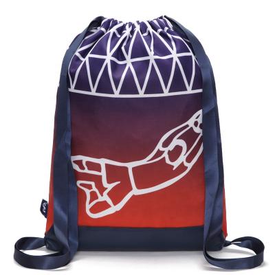 China Custom Large Capacity Drawstring Backpack Sports Bag Waterproof Wholesale Water Resistant Rucksack Bag for sale