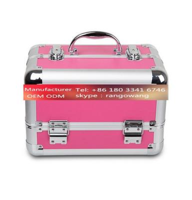 China High Grade Aluminum Alloy Jewelry Box Makeup Case for sale