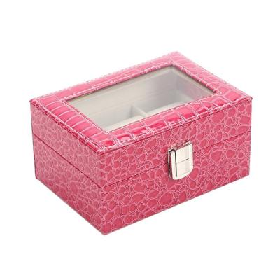 China Small Watch Box 3 Croco Faux for sale