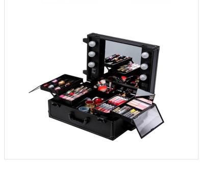 China Cosmetics Mini Studio Togo Makeup Case, Black / White for sale