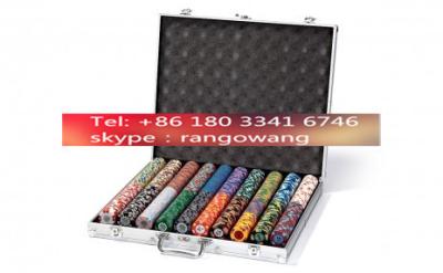 China Aluminum Poker Chip Case 1000 Capacity Carrying Case for Chips for sale