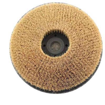 China Sustainable sisal disc brush for industrial cleaning machine fiber brush office tampic brush for sale