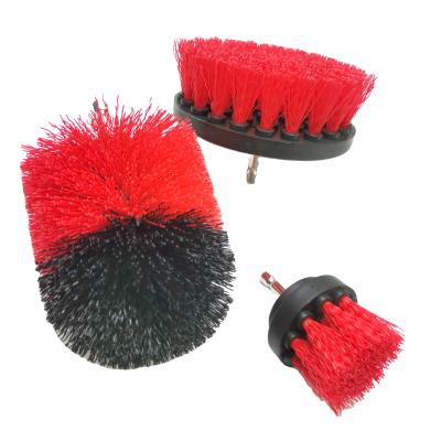 China Factory Bristle Small Nylon Disc Brush Nylon Bristle Drill Brush For Cleaning Brush Drilling And Filling for sale