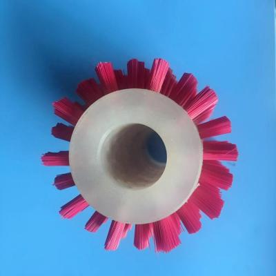 China Hot Selling Chinese Red Nylon Machinery Repair Shops Brush Roller For Cleaning Machine And Glass And Fruit for sale