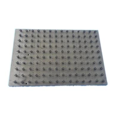 China Square bristle pvc modern low batten plate nylon brush for machine and screm and ball door equipment seal rubbing brush for sale