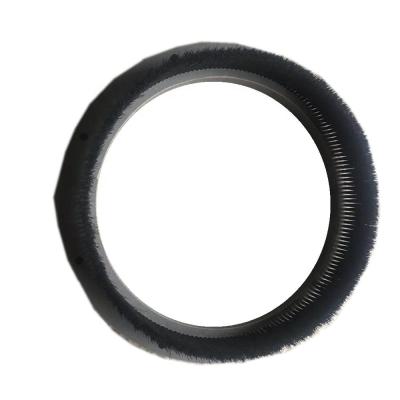 China Industrial Nylon PVC Base Wheel Brush Circle Cleaning Abrasive Cleaning Brush for sale