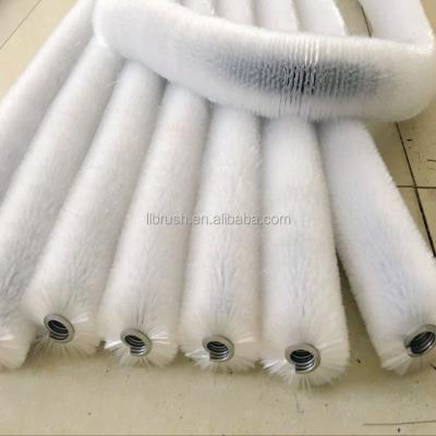 China Universal Nylon Brush Roller Spiral Bristle Coil Spring Polishing Brush for sale