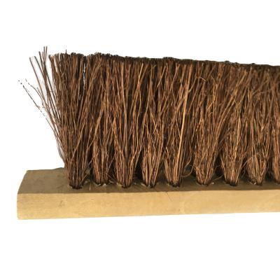 China POLISHING Factory Selling Directly Stocked Wooden Handle Coconut Fiber Polishing Brush for sale