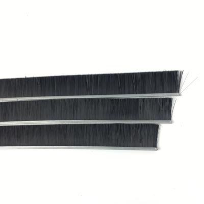 China From factory material directly weather seal strip plastic brush for truck iron rack nylon strip brush for sale