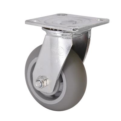 China Rigid Low Price Good Quality 5 Inch High Duty Tpr Universal Swivel MW Caster Wheel For Heavy Load 200Kg for sale