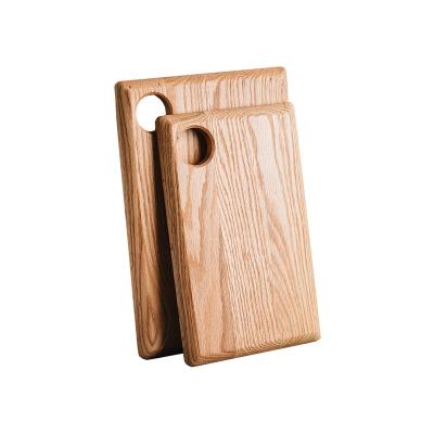 China Sustainable Premium Solid Wood Chopper Kitchen Oak Wood Cutting Board for sale