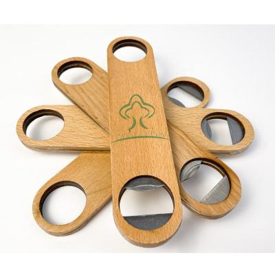 China Durable Hand Held Wooden Bottle Openers Beer Stainless Steel Wine Hand Held Wooden Bottle Openers for sale