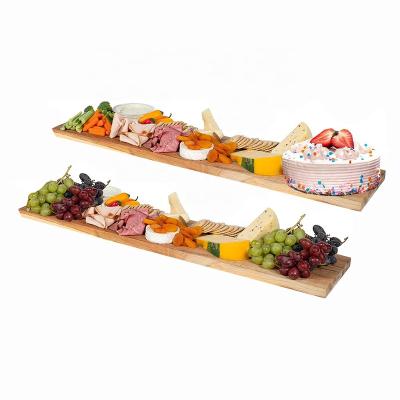 China Acacia Wooden Charcuterie Wooden Cutting Board Sustainable Wooden Appetizer Tray Food Serving Board for sale