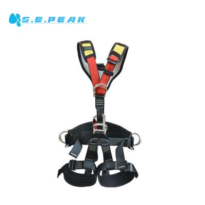 China Climbing/caving/rescue/new European adjustable high strength safety belt rappelling drop protection safety belt for sale