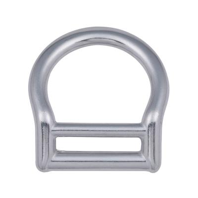 China Aluminum 2 Welded Sliding D-Clip Seat Belt Lifting Slot Fall Protection Best Simple D-Clip D-Clip For Seat Belt for sale