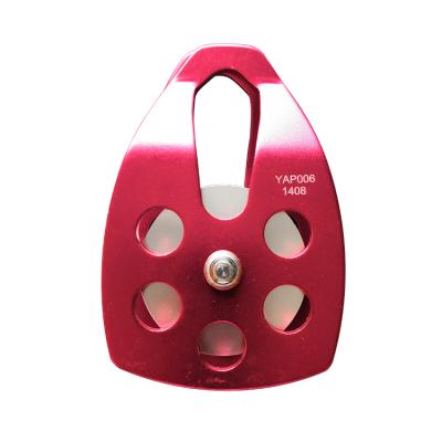 China Outdoor Transportation Safety Climbing Aluminum Small Single Pulley for sale