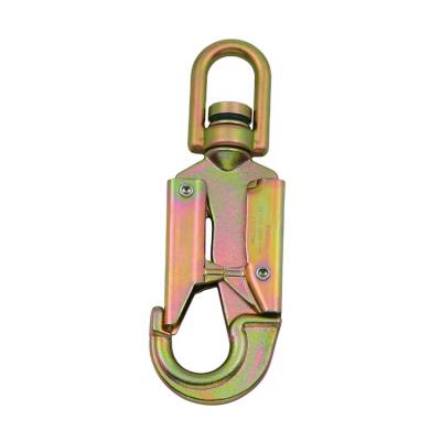 China Heavy Industry 22MM Trigger 23KN Swivel Eye Bolt Safety Forged Steel Galvanized Snap Hook for sale