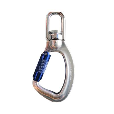 China Heavy Industry CE Anodized Push Door Metal Pivot Double Locking Snap Hook Ring for sale