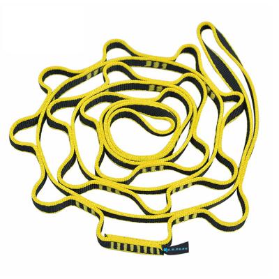 China Outdoor Equipment Increasing Sling Aerial Rope Safety Chrysanthemum Rope Yoga Seatbelt Outdoor Climbing Inclined Sling for sale