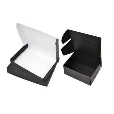 China Custom Recyclable Black Brown White Eco Caixa Envio Folding Paper Mailer Box Custom Durable Corrugated Mailer Paper Packaging Mailing Box for sale