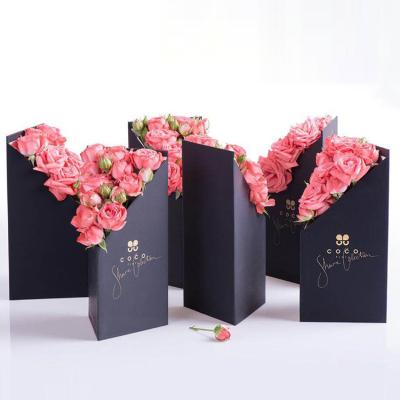 China Materials OEM Wholesale Hexagon Flower Presentation Paper Lid Box Recycled Home Decorative Hexagonal Florist Packaging Cardboard Flower Box for sale