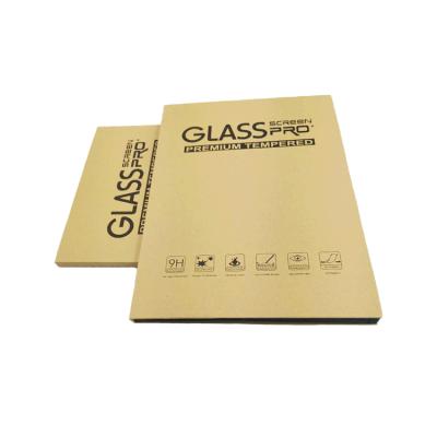 China Customizable Factory Wholesale OEM Brown Kraft Paper 10.5 Inch Ipad Screen Protector Retail Kraft Paper Box for sale