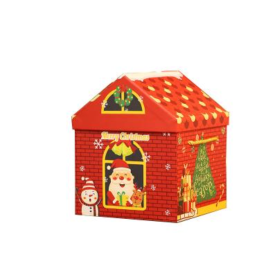 China Wholesale Custom Recycled Materials Factory Christmas Village Rooms Gift Paper Box For Sweet Apple Candy,Christmas House Decor Paper Box for sale