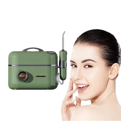 China Mini Portable IPX5 Car Water Flosser Irrigator Car Water Pik Ultrasonic Teeth Cleaner Rechargeable Dental Oral Mouthwash Irrigator for sale