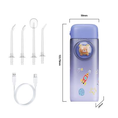 China Car Kids Lovely Oral Irrigator Rechargeable Deep Cleansing Say Fresher Lip Blast Avoid Bleeding One Head Shift Water Flosser for sale