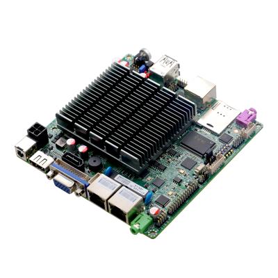 China DC 12V j1900 nano quad core 2.0GHz itx X86 mini desktop motherboard with 2 COM 1 RS485 RS422 option for sale