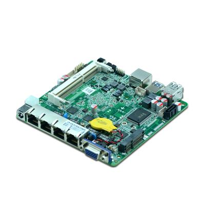 China CPU 4 Fanless Motherboard J1900 Ethernet Fanless Mini PC Firewall PC Maker Router Board for sale