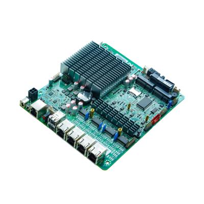 China Multi-network port system desktop barebone celeron j1900 lan Yanyu 4 firewall router motherboard for sale