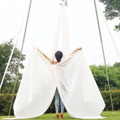 China Silk Fabric 19.6 Yards/18M Ready Running Aerial Yoga Nylon High Strength Nylon Anti-Gravity For Aerial Silk for sale