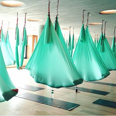 China Fitness Exercise 2021 Color New Arrived 6*2.8M Aerial Yoga Hammock Fabric For Yoga Dance for sale